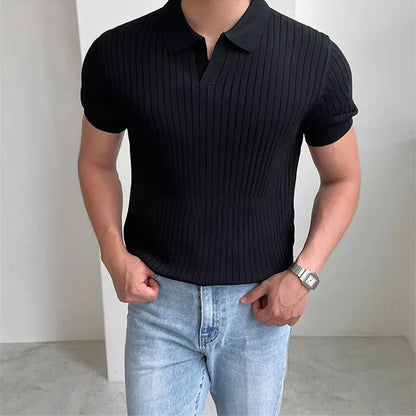 Men's Golf Polo Shirt - Summer Slim Fit Quick Dry Breathable Sports Casual Top