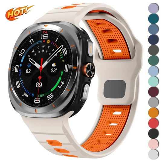 Silicone Sport Strap for Samsung Galaxy Watch 7 Ultra 47mm — Correa Band Accessory for Galaxy Watch Ultra