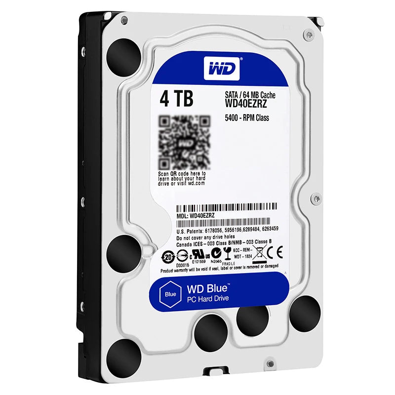Western Digital WD Blue 4TB/6TB/3TB/2TB 3.5" SATA III Hard Drive – Desktop & Monitoring Storage Solution