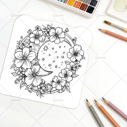 MOMN Cozy Spaces Coloring Book - Cute Adult Relaxation Coloring Pages with Daily Activities and Creative Patterns