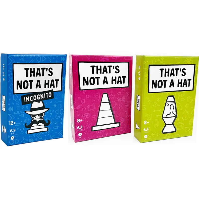 Unique That’s Not a Hat Party Game – English Tabletop Card Game for 3-8 Players, Fun Family & Friends Board Game
