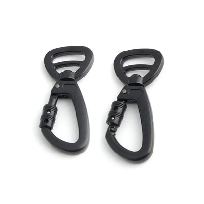 Auto-Locking Dog Leash Carabiner Clip – Swivel Rotating Ring Pet Hook for Outdoor Walking, Keychain & Pet Accessories