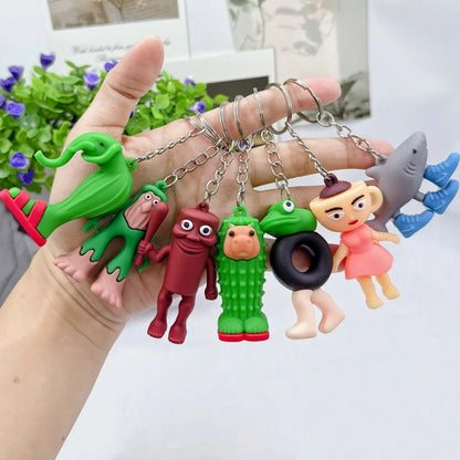 Tralalero Tralala Keychain - Tungtung Sahur Brainrot Figure Charm for Keys, Bags, and Gifts