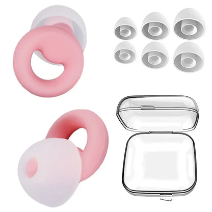 Anti-Noise Silicone Earplugs — Sleep, Noise Reduction, Waterproof Swimming, Soft Soundproof Ear Protectors