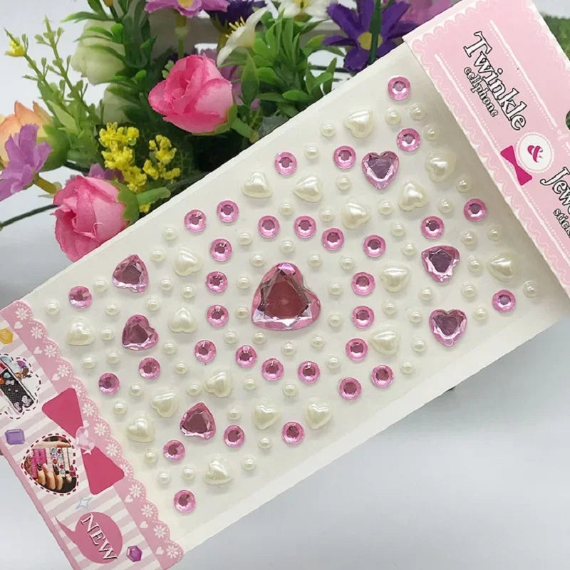 Glitter Face Rhinestone Stickers - Kids Eye & Face Diamond Jewels for Festival Makeup, Parties & Creative Looks