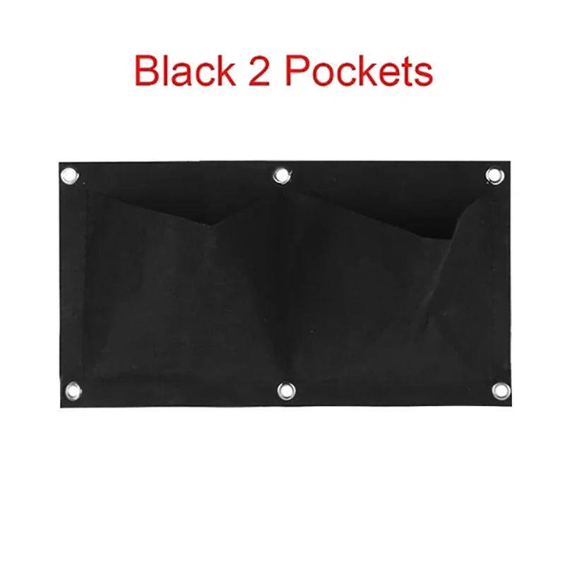 Wall Hanging Planting Bag – Multi-Pocket Vertical Garden Planter for Vegetables, Flowers, and Bonsai