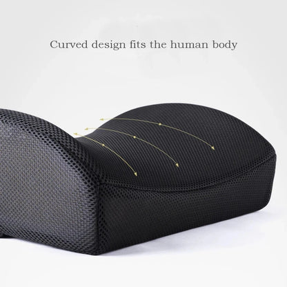 Orthopedic Memory Foam Seat Cushion – Hemorrhoid Relief, Car & Office Chair Lumbar Support, Breathable Pain Relief Pillow