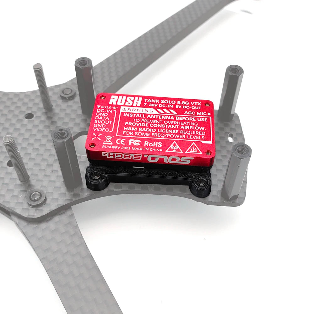 FPV Drone VTX Mount — 3D Printed TPU Video Transmitter Holder for Flight Control, 20-30mm Racing Drone