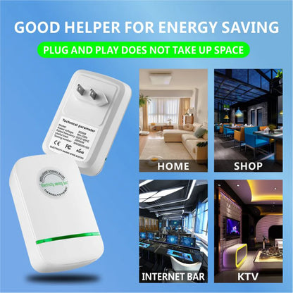 Pro Power Saver Electricity Saving Box – 90V–250V Energy Saver Device with US, EU & UK Plug for Home and Office