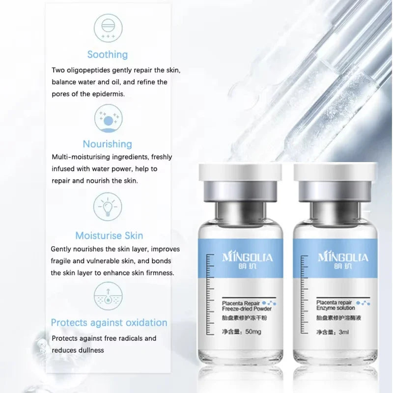 Placenta Freeze-Dried Powder Essence — Hydrating, Nourishing & Skin Rejuvenation Serum for Pore Shrinking