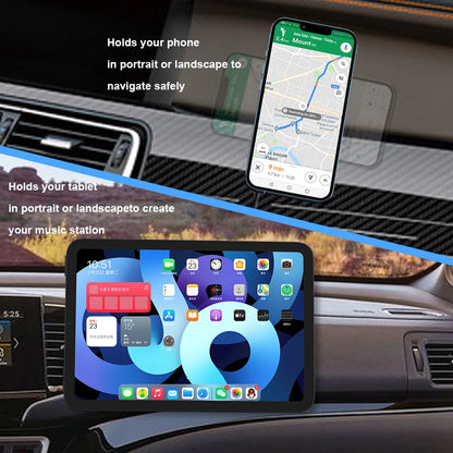 Magnetic Car Phone Mount - Flat Rectangle Smartphone Holder for Car Dashboards, Desks, and Metal Surfaces