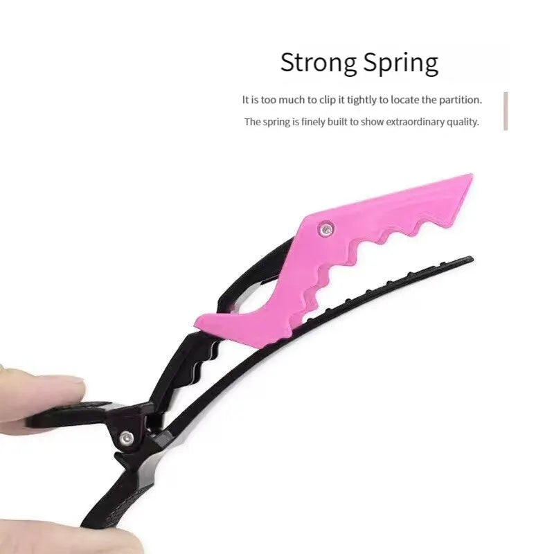 9PCS Professional Hairdressing Alligator Clips and Steel Pins Pointed Tail Picking Comb - Heat-Resistant Anti-Static Supplies