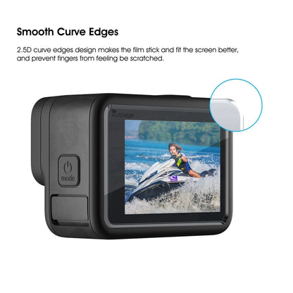 Protective Silicone Case for GoPro Hero 12/11/10/9 Black – Tempered Glass Screen Protector & Lens Cap Cover Accessory