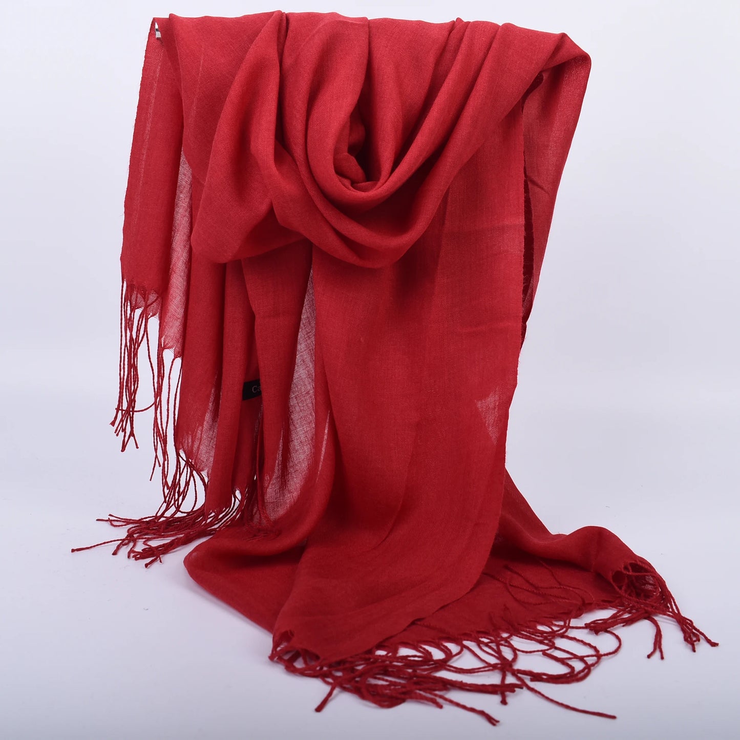 Leather Powder Solid Color Scarves for Men and Women - Autumn and Winter 120g Single Color Headband Shawl