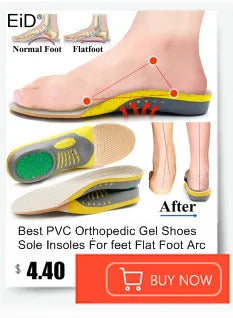EiD Magnetic Therapy Foot Insoles – Soft Acupressure Sports Cushion for Men & Women