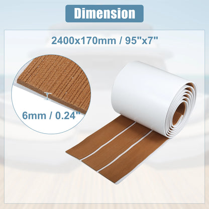 Uxcell EVA Foam Boat Flooring – Teak Foam Decking Marine Yacht Deck Mats (Multiple Sizes)