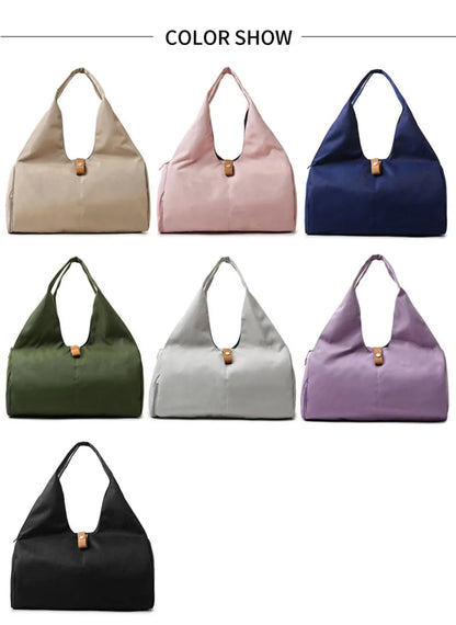 Women's Yoga Mat Bag - Gym Sports Shoulder Tote, Dry Wet Travel Storage for Fitness & Dance