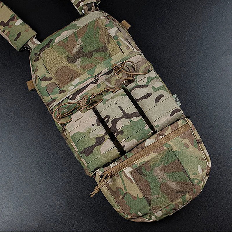 Outdoor Tactical JPC/CPC Vest – Large FC Sub-Pouch with Expanded Lower Belly MOLLE Tactical Chest Pouch