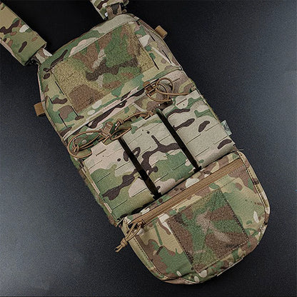Outdoor Tactical JPC/CPC Vest – Large FC Sub-Pouch with Expanded Lower Belly MOLLE Tactical Chest Pouch