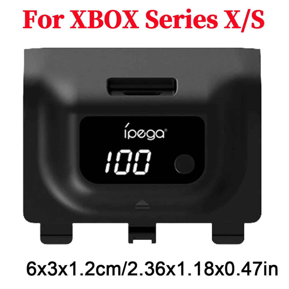 1400mAh Wireless Rechargeable Battery for Xbox Series X/S Controller — Digital Display Battery Pack