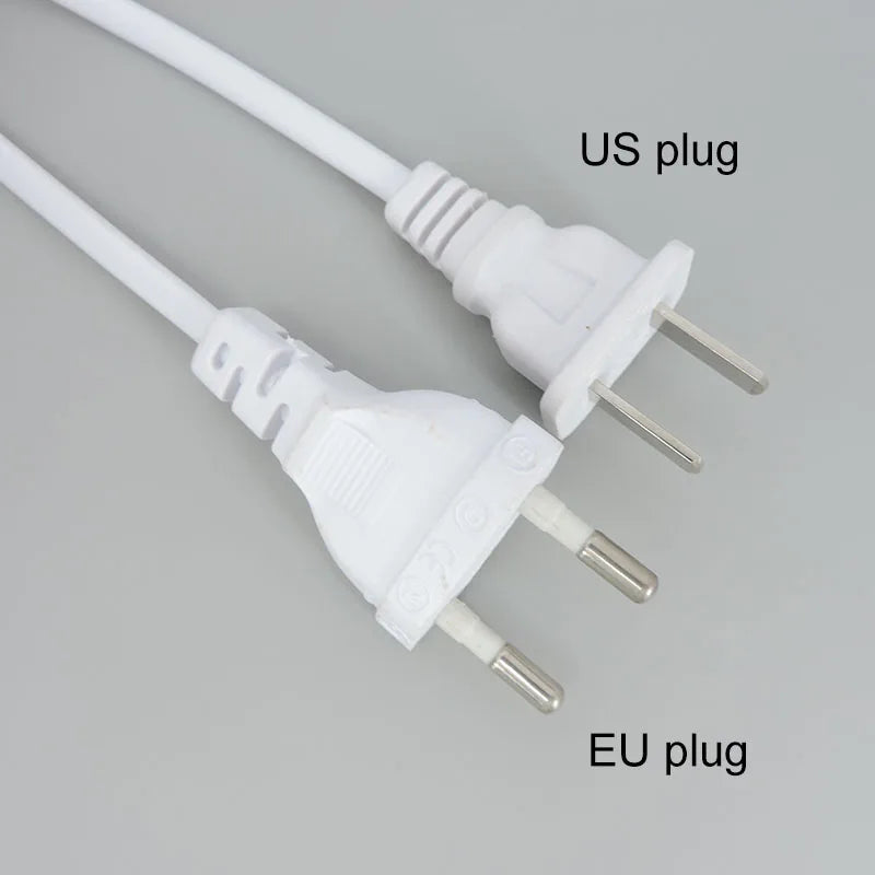 2/3 Pin AC Switch Cable – ON/OFF Power Extension Wire for T5/T8 LED Tube Lighting with EU/US Plug Connector