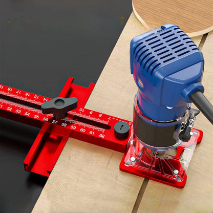 3 in 1 Router Milling Groove Bracket - Woodworking Circular Cutting and Milling Auxiliary Tool, Aluminum Router Circle Cutting Jig