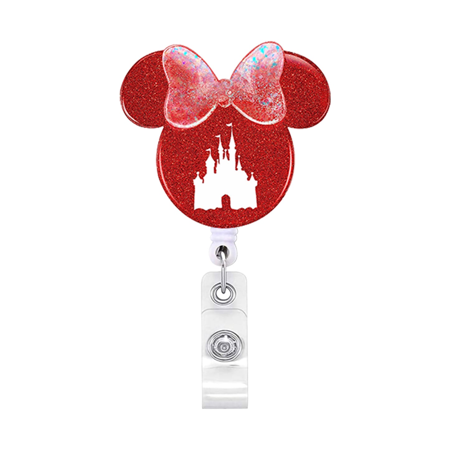 2023 Acrylic Retractable Nurse Badge Reel – Cute Anime Christmas ID Card & Key Holder Lanyard
