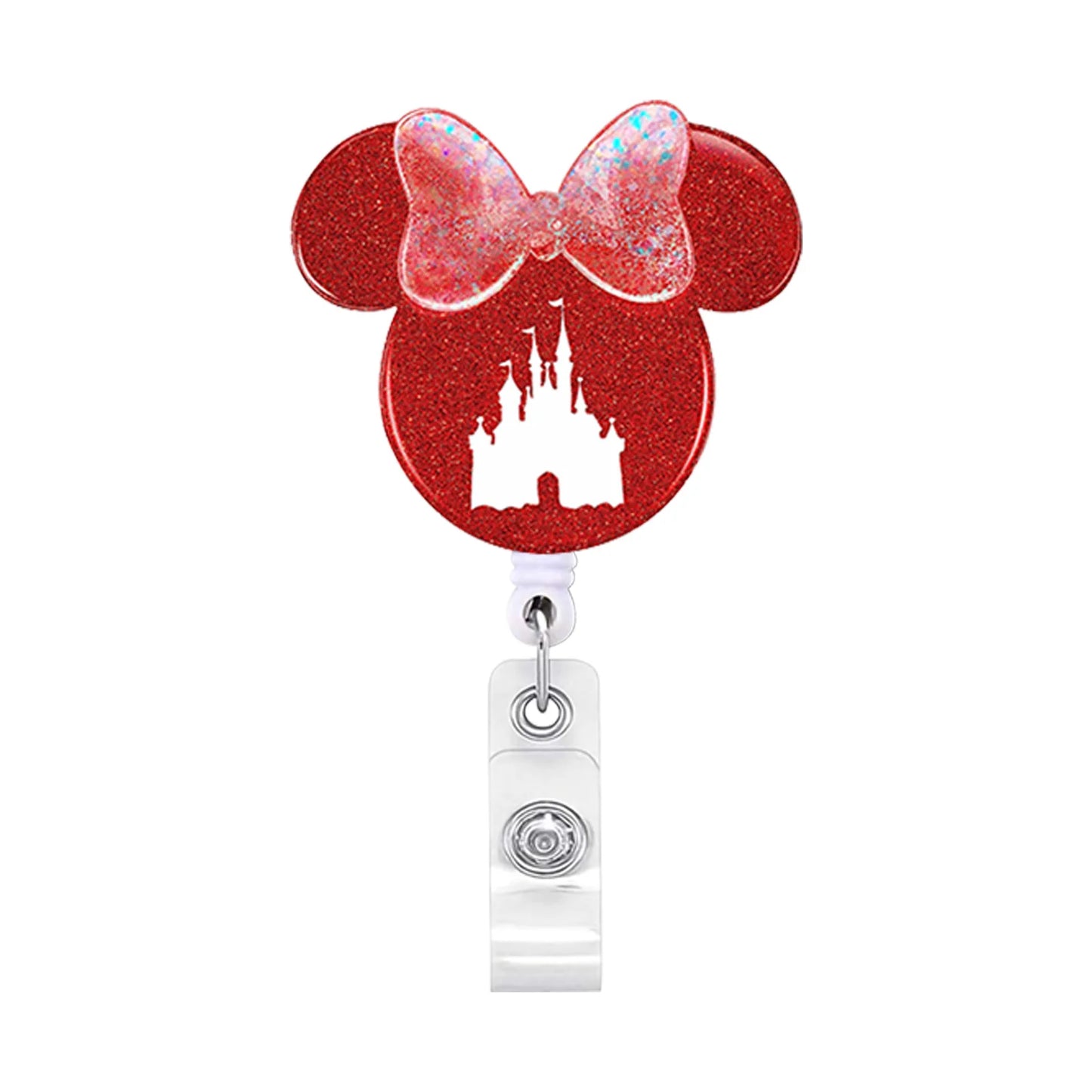 2023 Acrylic Retractable Nurse Badge Reel – Cute Anime Christmas ID Card & Key Holder Lanyard