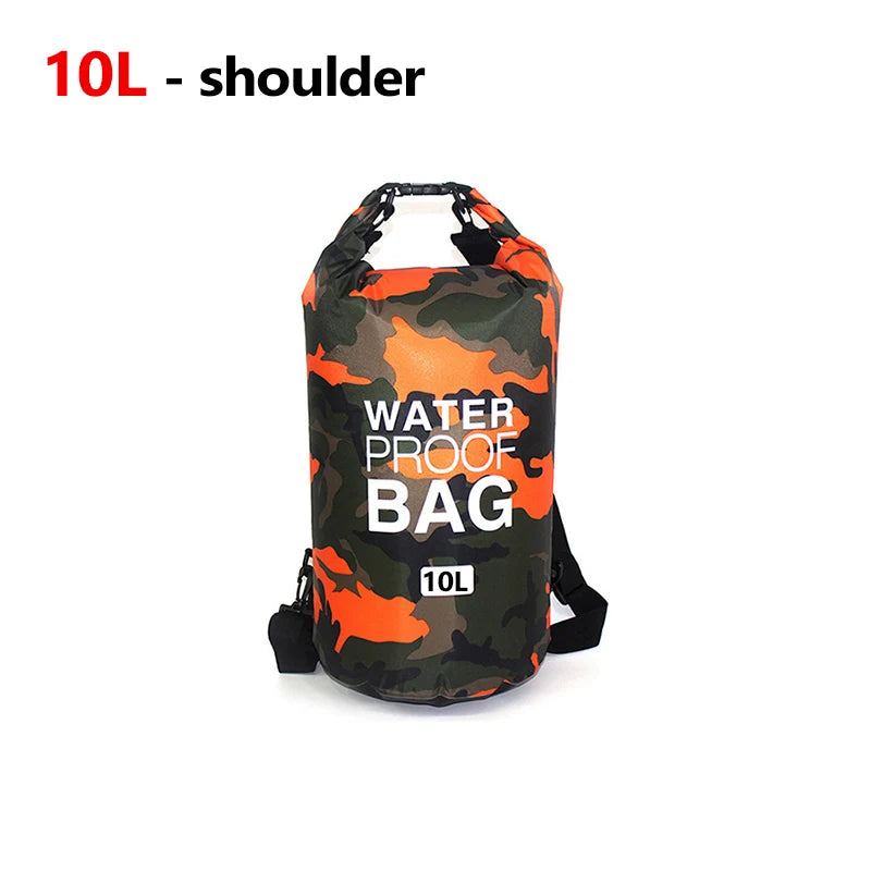Waterproof Dry Bag - 10L/20L Storage Pack for Swimming, Trekking, Rafting, Kayaking & Boating