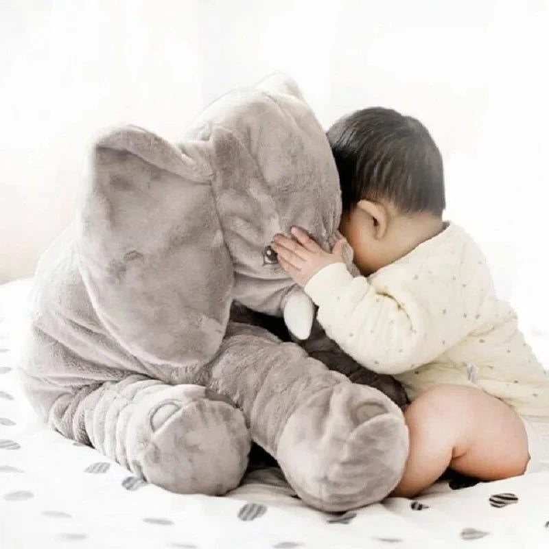 40cm Soft Elephant Plush Toy – Cute Baby Elephant Sleeping Pillow, Stuffed Animal for Kids, Birthday Gift & Room Decor
