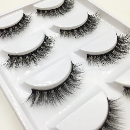 38 Styles 5 Pairs 3D Mink False Eyelashes – Natural Fake Lashes Makeup Beauty Tools
