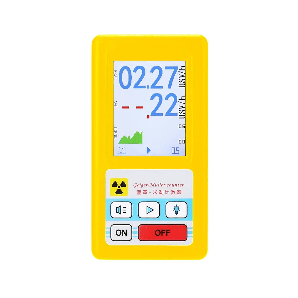 BR-6 Geiger Counter Personal Dosimeter - LCD X-Ray, Beta & Gamma Radiation Detector for Radioactive Testing