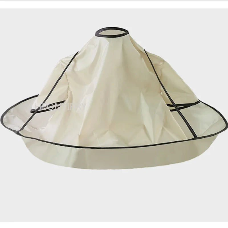 Waterproof Adult Hair Cutting Cape – Foldable Umbrella-Style Salon & Home Barber Cloak