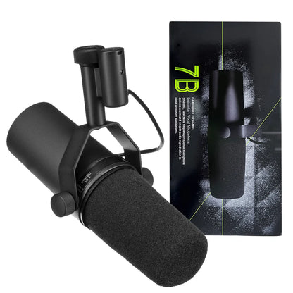 Professional Dynamic Microphone – Selectable Frequency Response for Studio Recording & Performance Vocals, Compatible with Shure SM7B