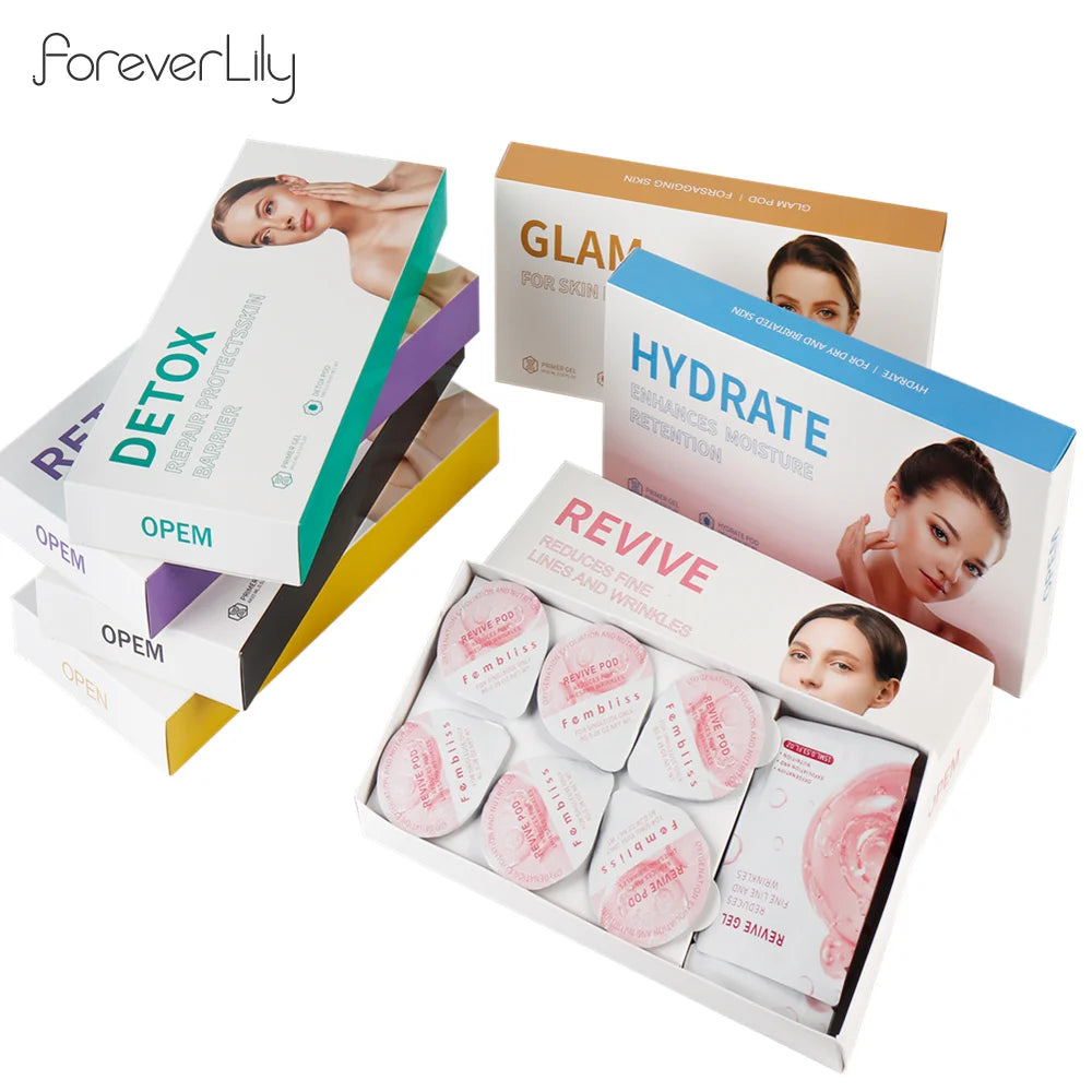 CO2 Bubble Facial Pod Kit - CO2 Capsule Gel & Serum Pods for Aqua Facial Bubble Pen, Deep Cleansing, Hydrating & Spa Skin Care