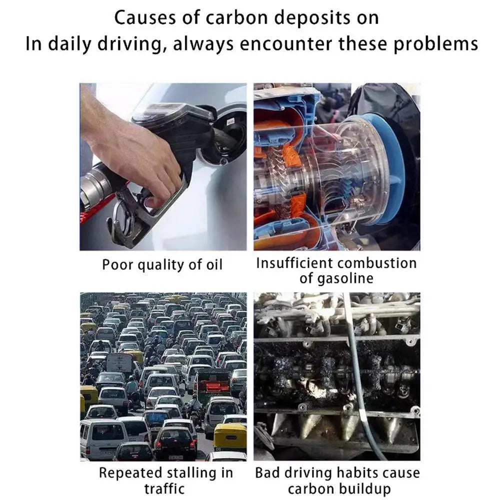 60ml Carbon Cleaner for Car Engine – Enhanced System Cleaner & Oil Saver for Engine Repair