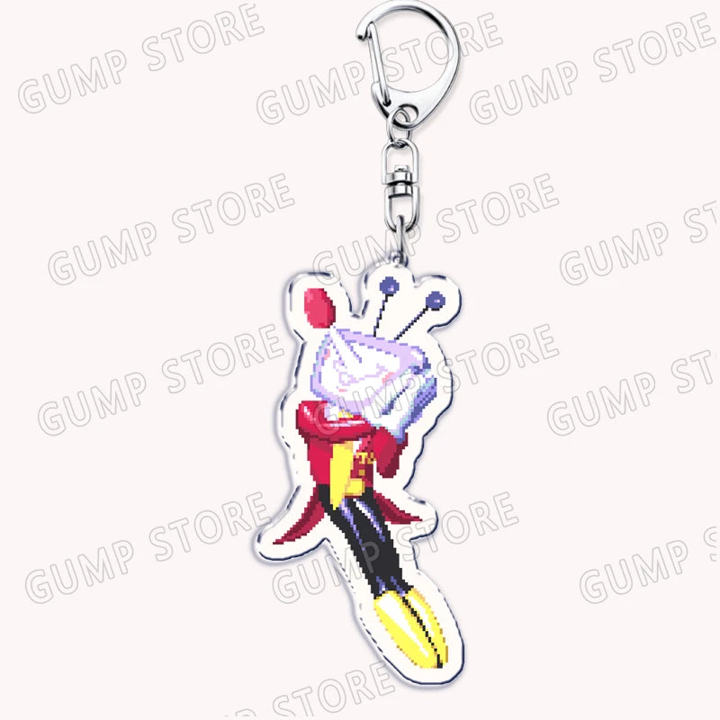 Deltarune & Undertale Keychains – Ralsei, Kris, Susie & Spamton Fan Gaming Accessories