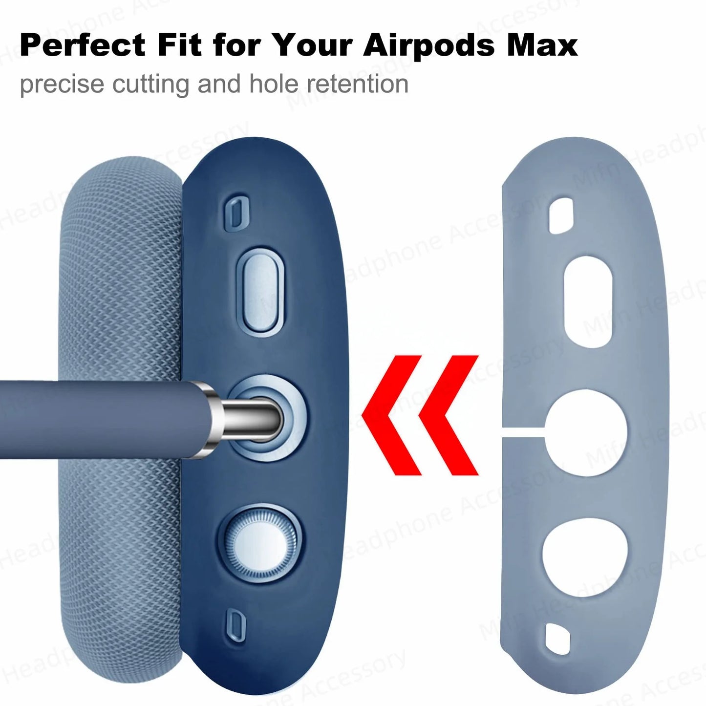 Silicone Protective Case for AirPods Max 2024 – Ear Protection Earmuff Cover for Headphones