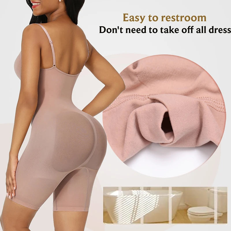 Women’s Colombian Full Body Shapewear - Seamless Compression Corset Butt Lifter Bodysuit with Tummy Control & Push Up Support