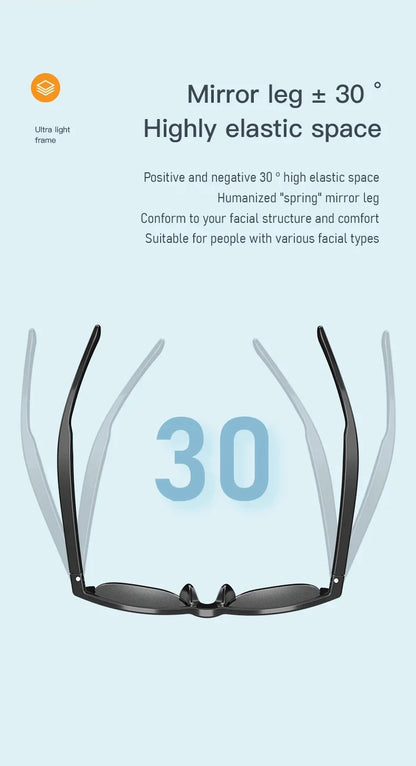 Smart Bluetooth V5.3 Sunglasses with HIFI Headphones – Outdoor Sports UV Glasses for Men & Women