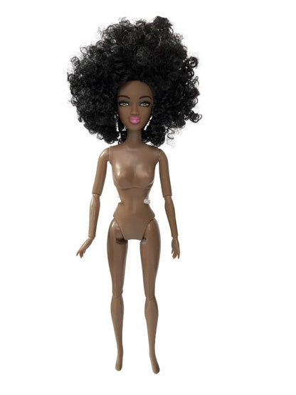 Adollya 32cm 1/6 African Doll — 10-Joint Movable Black American BJD Doll with Makeup, Toy for Girls & Kids Gifts