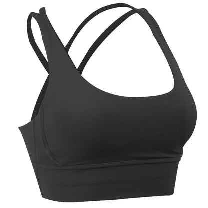 Women’s Summer Crossback Sports Bra — Breathable Fitness & Yoga Tank Top | Gym Crop Top