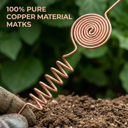 Copper Electroculture Plant Stakes 1-3PCS - Coil Antenna Supports for Garden Vegetables, Flowers & Fruit Trees