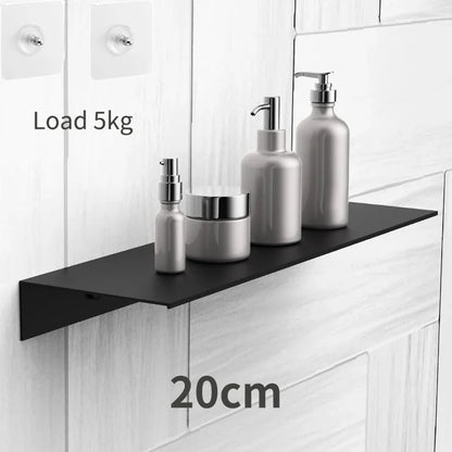 Floating Bathroom Shelves - No-Drill Wall Storage Rack & Home Organizer for Bathroom, Kitchen & Toilet