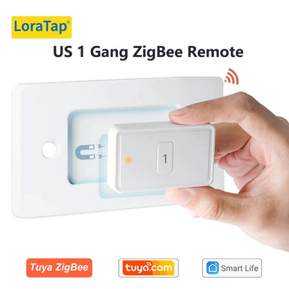 LoraTap ZigBee 3.0 Wireless Smart Scene Controller – 13-Key Push Button Remote EU/US Compatible Tuya Smart Life Automation Switch