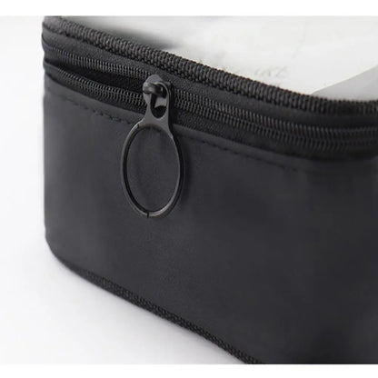 Transparent Travel Cosmetic Bag - Waterproof Zipper Makeup & Toiletry Organizer Case