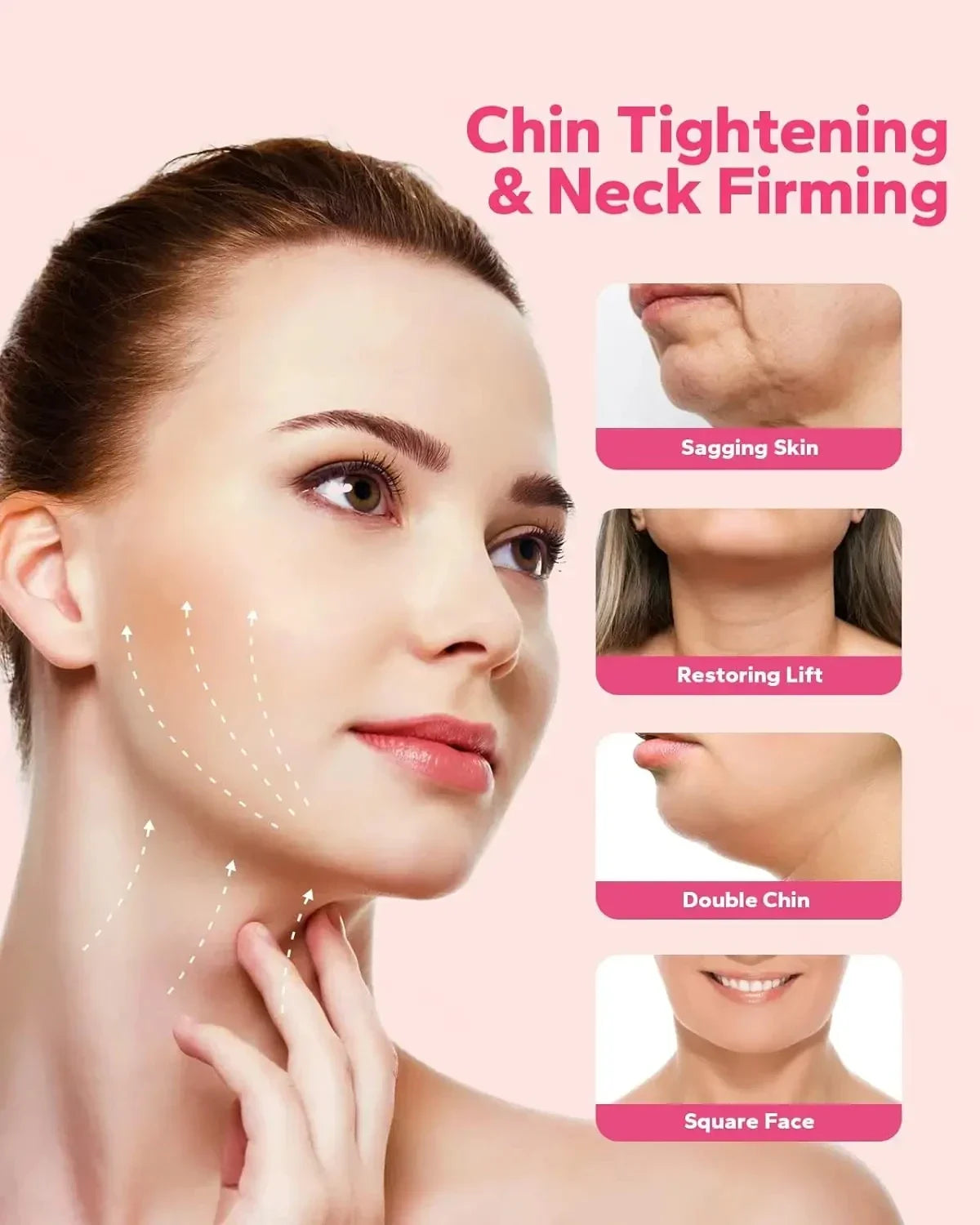 Women’s V-Line Face Slimming Band – Chin & Cheek Lift Face Lifting Bandage for Facial Massage & Skin Care