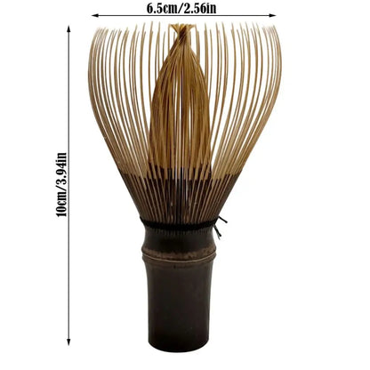 Reusable Bamboo Matcha Whisk - Traditional Tea Brush for Matcha Green Tea Preparation
