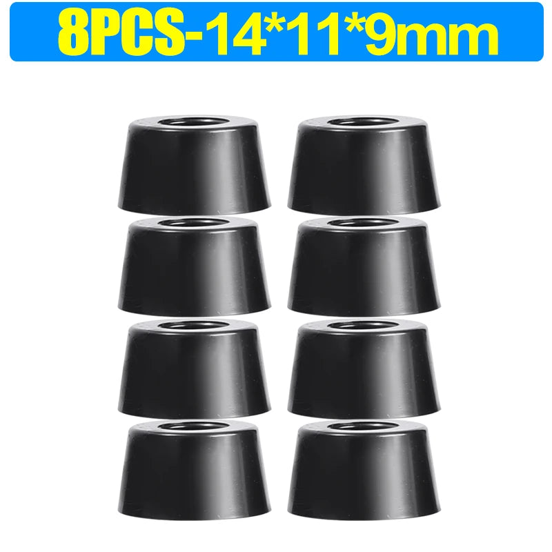 8/80pcs Rubber Furniture Pads - Non-Slip Floor Protectors & Chair Leg Bumper Gaskets for Tables and Cutting Boards