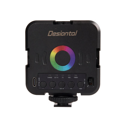 Mini RGB Hot Boot Fill Light - Portable LED Photography & Beauty Light with Adjustable Settings for Mobile Camera & Live Streaming